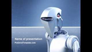 Robot PowerPoint Template by PoweredTemplate.com