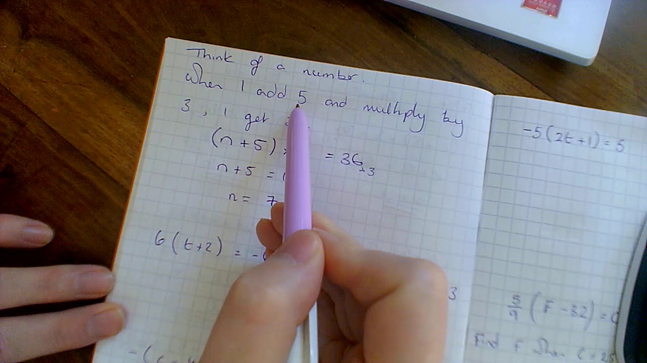 MyMaths 1734 Equations 4 Brackets