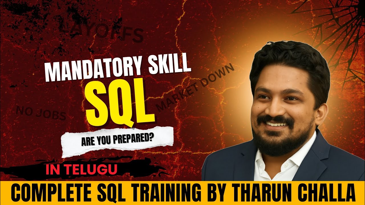 Full SQL Course in Telugu | Learn SQL from Basics to Advanced with Real ...
