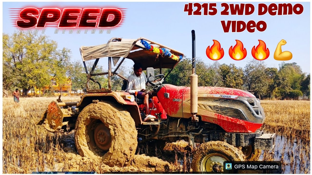 Solis tractor 4215 2wd 43hp Rotavator Performance Demo Video 🔥🔥🔥💪✅️
