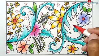 Menggambar Ragam Hias Flora
