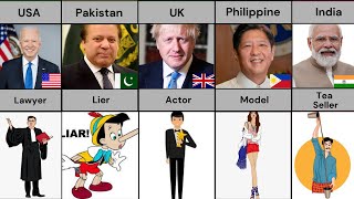 World Leaders Original Jobs From Different Countries