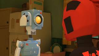 Evil Robot Sets The Kitchen On Fire And Gets Grounded