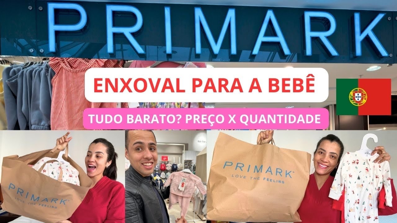 ENXOVAL DA BEBÊ NA PRIMARK PORTUGAL 🇵🇹 🛍️🩷👧🏻🤰🏻 | PREÇOS X QUALIDADE | VALE A PENA ? 🤔💭