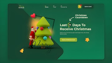 Responsive Christmas Website Using HTML, CSS & JS