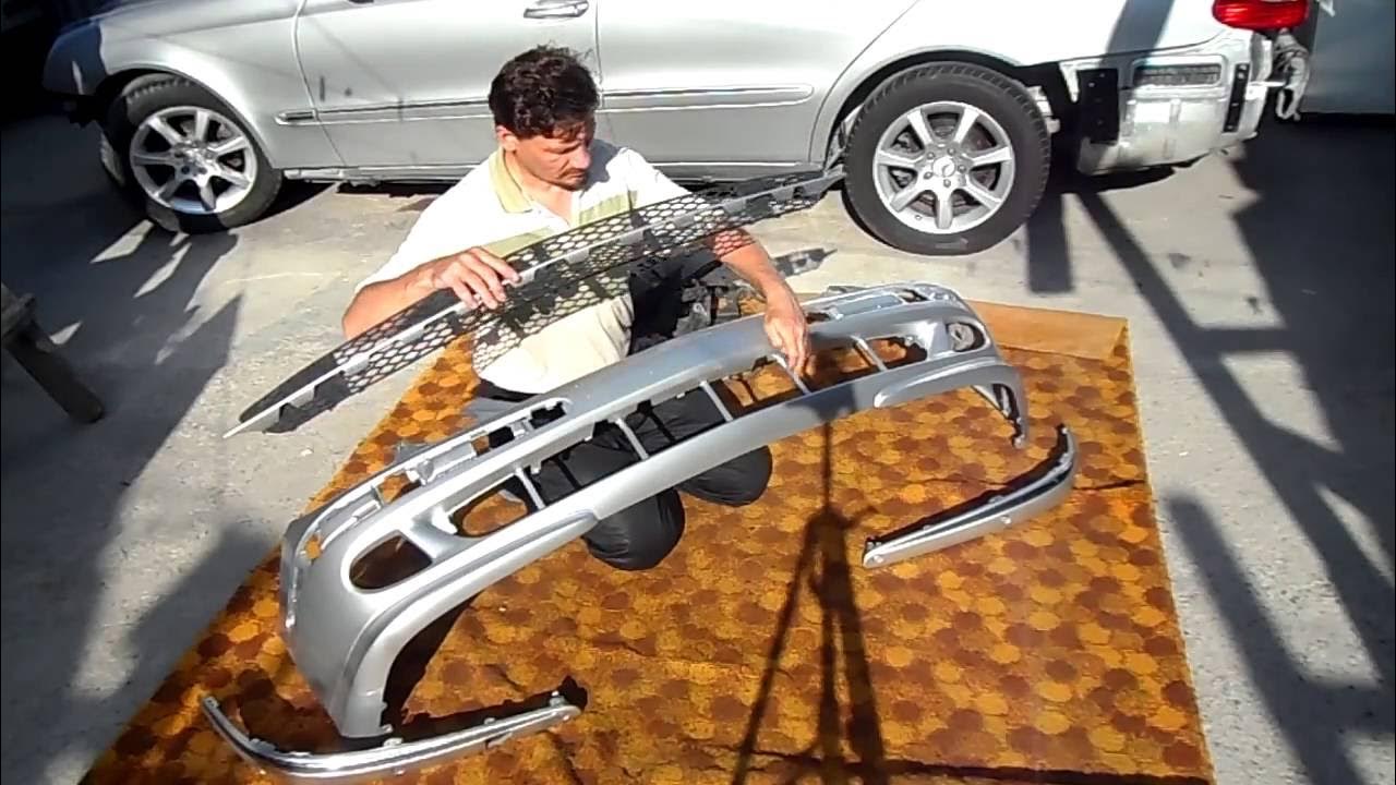 Как снять бампер мерседес 211
