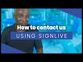 How to contact us using SignLive