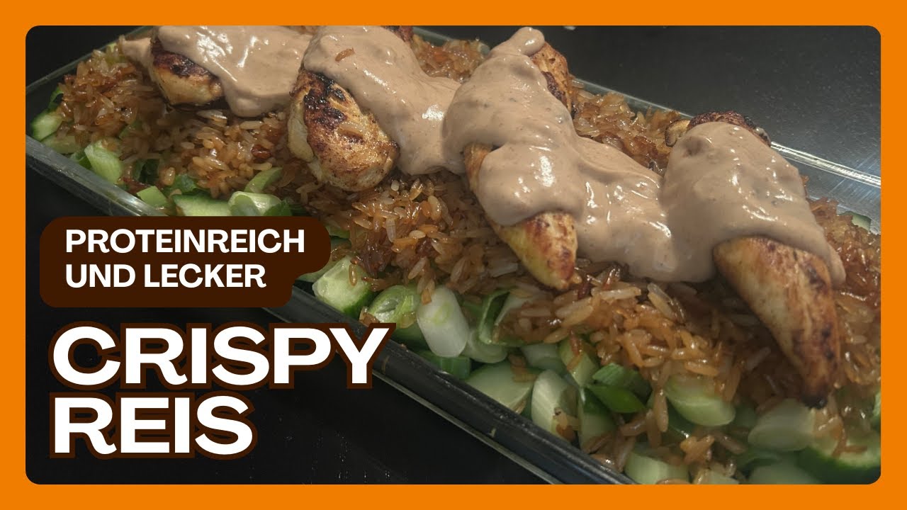 Dieser Salat holte mich ab | Crispy Rice Salad mit Hühnchen und Erdnusssoße