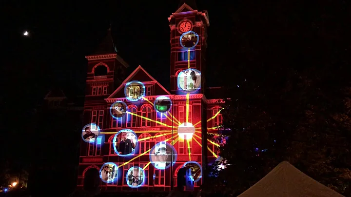 Auburn Projection Maps Samford Hall