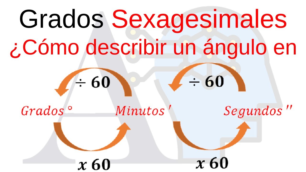 Grados sexagesimales ¿Cómo describir un ángulo en grados minutos y segundos? YouTube