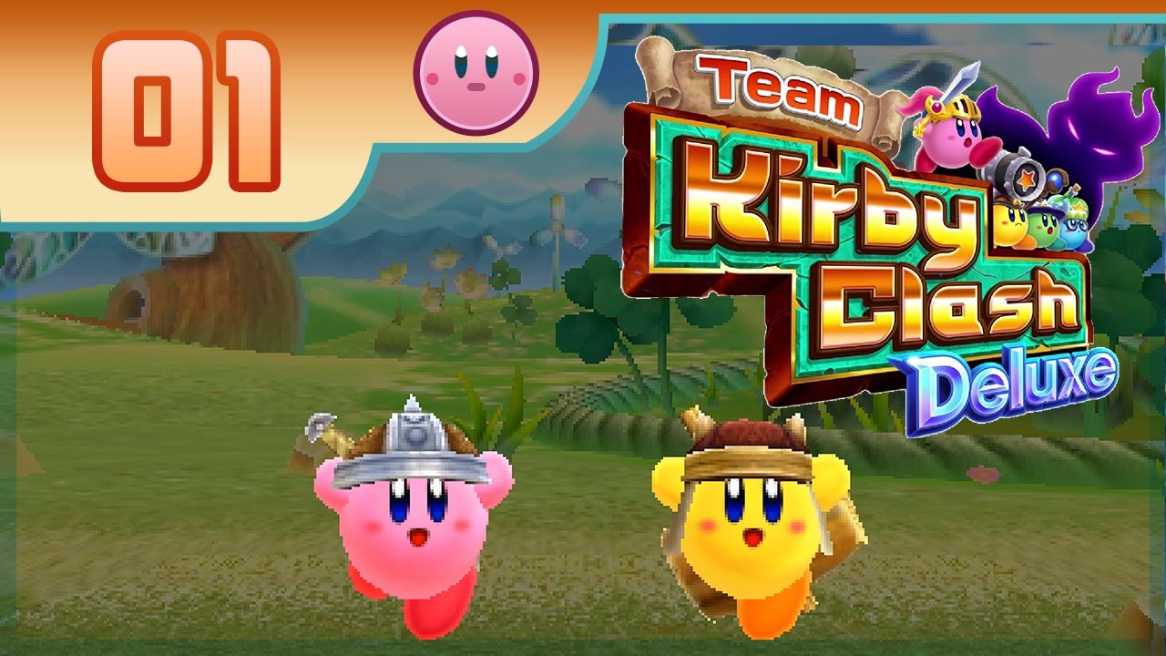 Team Kirby Clash Deluxe - Part 1: The Grasslands! | RasouliPlays - YouTube