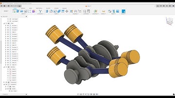 Build a V6 Engine in Fusion 360 (Full Assembly + Animation)