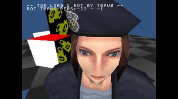 PS1 Development, Resident Evil 1, Jill Valentine, Some random cubes