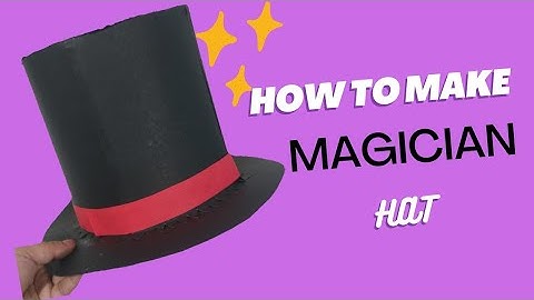 magician paper hat/How to make magician hat #magicianhat #magicianhatdiy #diy  @ArtfulAbundance