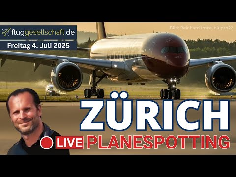Flughafen Zürich LIVE | Freitag Planespotting mit Martin #livestream