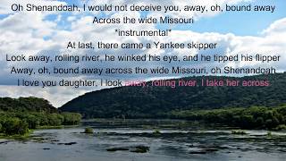 Video thumbnail of "Shenandoah - Trampled By Turtles *lyrics on screen*"