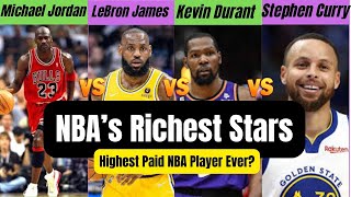 Comparison video : LeBron James vs Stephen Curry vs Kevin vs Michael Jordan | NBA’s Richest Stars