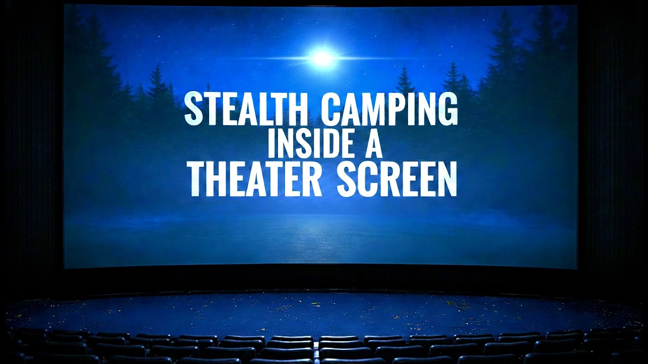 Stealth Camping INSIDE A Movie Theater Overnight