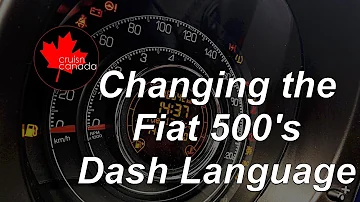 How do I change my Fiat 500 to English?