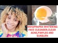 HOW TO MAKE YOUR OSHAPRAPRA WHITENING FACE CLEANSER | CLEAR ACNE,PIMPLES AND SUNBURN FAST |