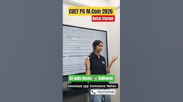 CUET PG M.Com 2026 | New Batch Started join now #cuetpg2026 #cuetpgmcom2026 #mcom #bhu #srcc #shorts