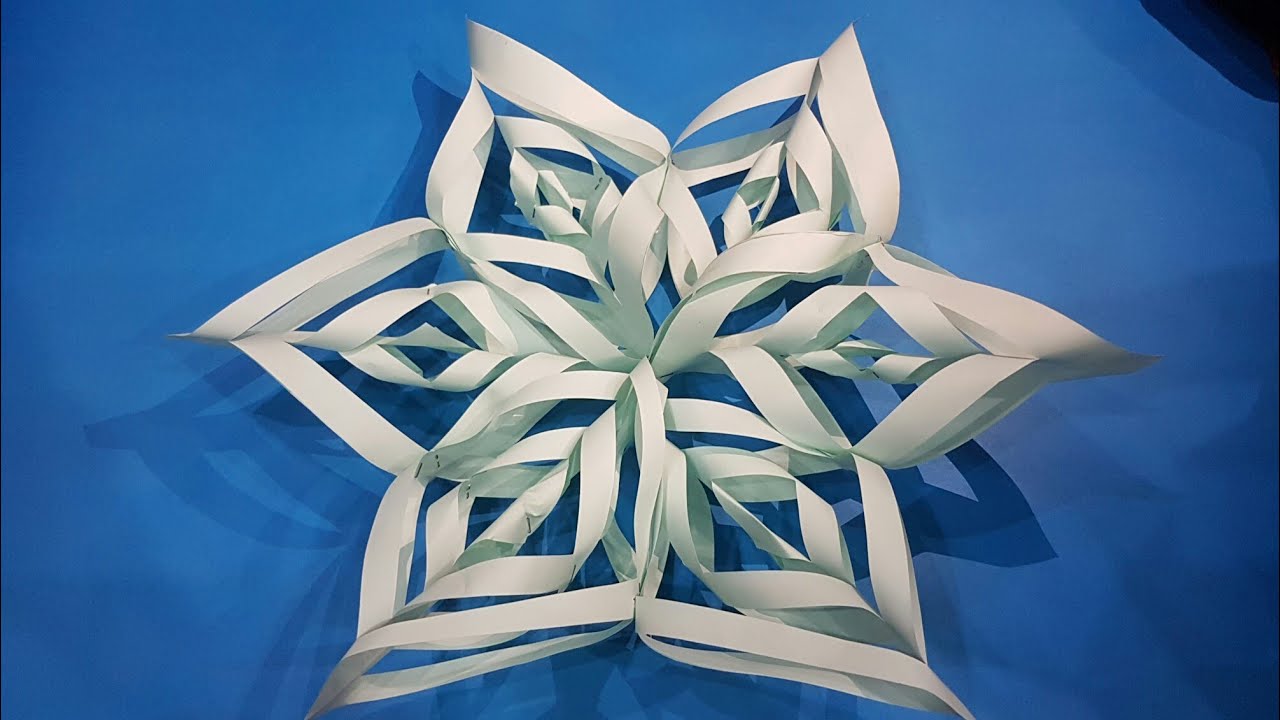 Snowflake Making Diy Handmade Snowflake Very Simple And Easy Paper