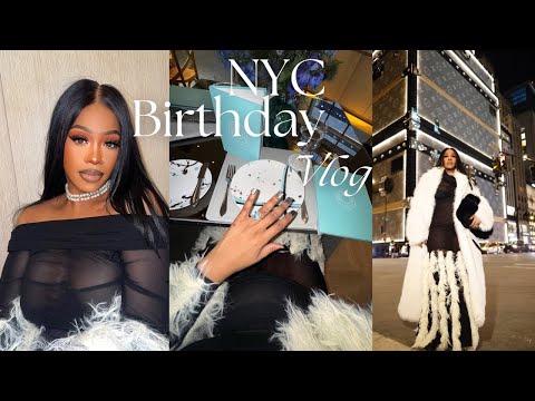 NYC Birthday Vlog : More Bday Prep, Shopping, Dinner at Tiffany’s Blue Box Cafe on 5th Ave