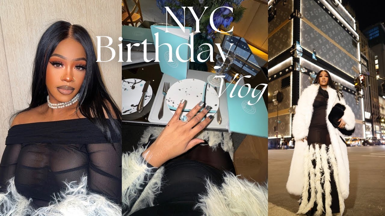 NYC Birthday Vlog : More Bday Prep, Shopping, Dinner at Tiffany’s Blue Box Cafe on 5th Ave 