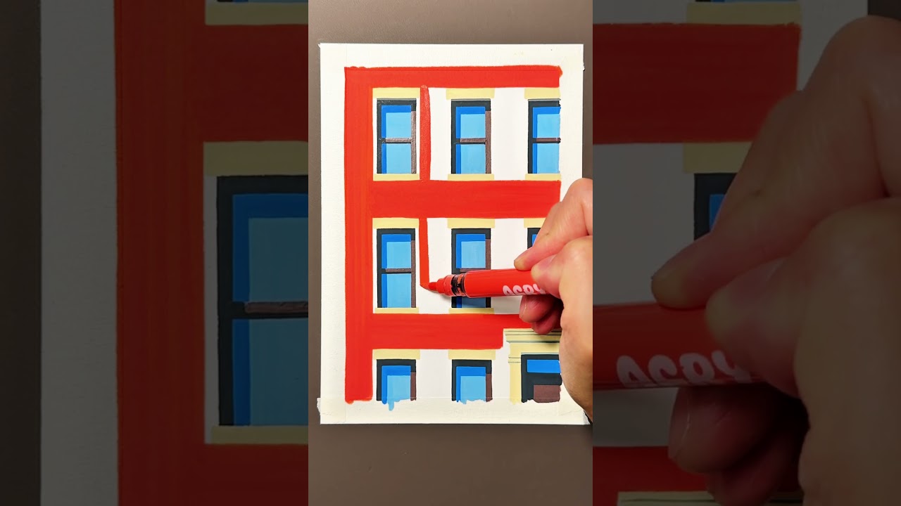 Urban Geometry #art #painting #relaxing #drawing