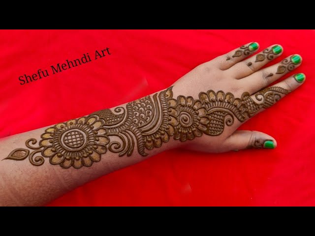 Latest Simple Arabic Mehndi Designs For Back Hands Youtube