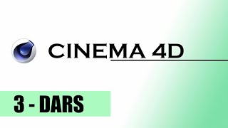 Cinema 4D| 3-dars Rotate' Scale