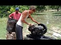 Farmer Start up old diesel engine | agriculture in Pakistan