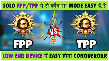 🇮🇳SOLO : FPP/TPP - JYADA EASY KIS MODE ME HOGA CONQUEROR..? LOW END DEVICE CONQUEROR TIPS/TRICKS✅✔️