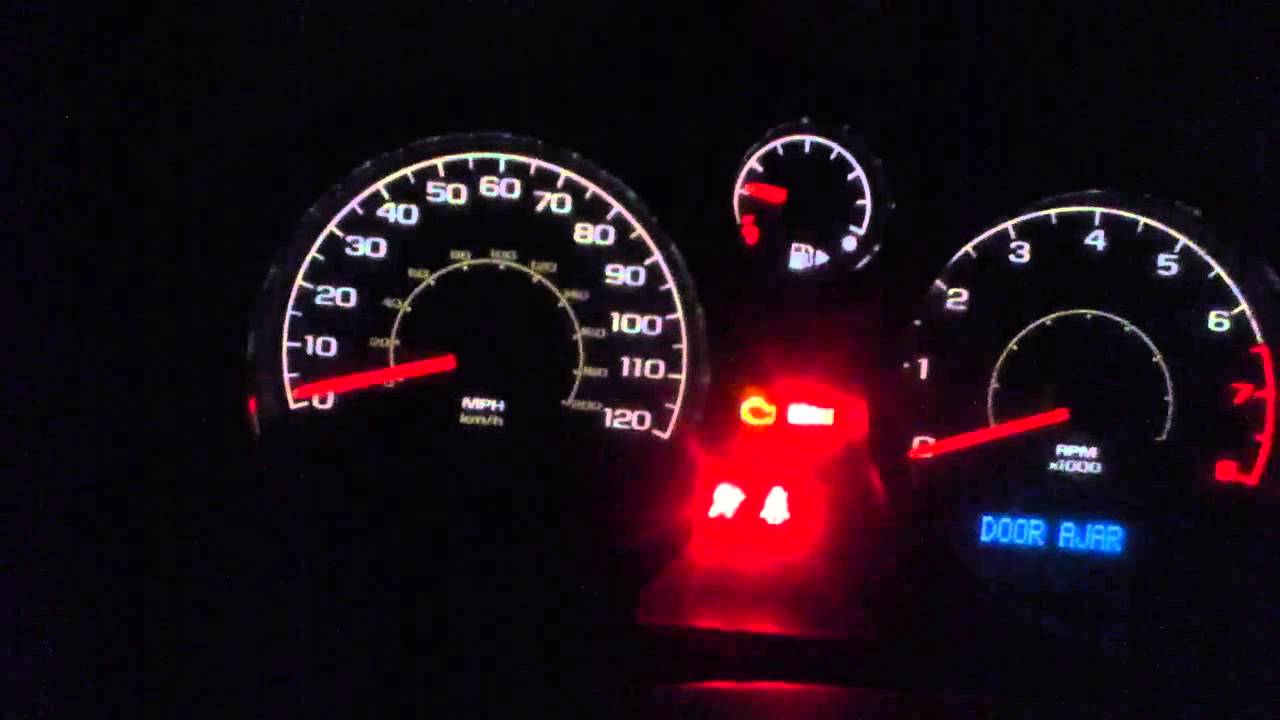 09 chevy aveo dash lights