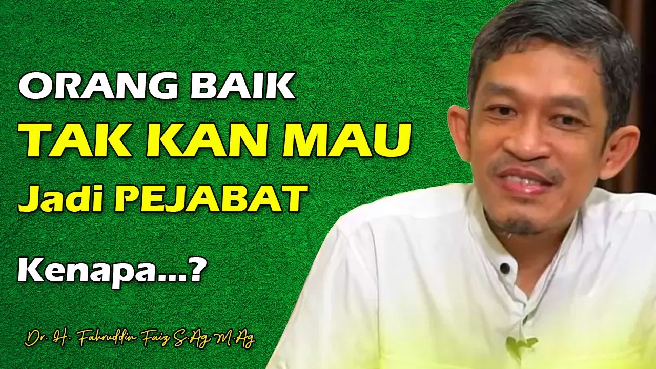 Orang Bijak dan Baik, Tidak Akan Melakukan Ini | Dr. H. Fahruddin Faiz, S.Ag M.Ag | Ngaji Filsafat