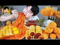 ASMR MUKBANG 불닭볶음면 & 뿌링클 핫도그 & 양념 치킨먹방! FIRE Noodle & FRIED CHICKEN & HOT DOG EATING SOUND!