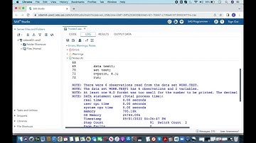 SAS NOTES part1: At least one W.D format was too small for the number to be printed.