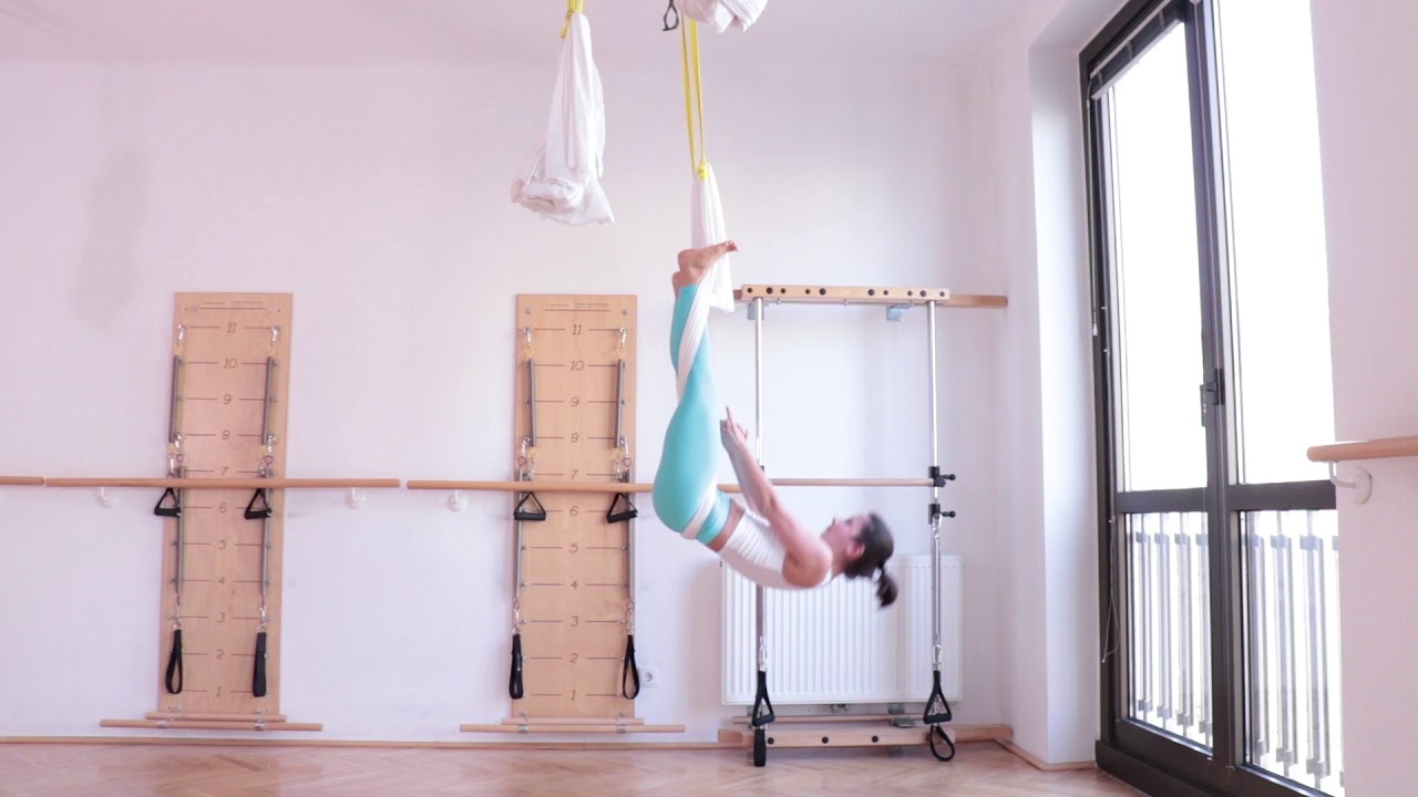 Aerial Yoga: Handstand + Reversed Crunch/ Reversed Ab Pull Up hotel training manual