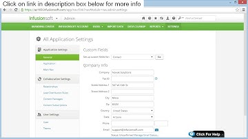 How to find your Infusionsoft App Name and API Key7