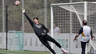 Courtois features in Real Madrid training amid hopes of playing UCL final｜Kroos｜Vinicius｜Bellingham