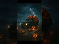 Halloween Vintage Truck – Stormy Field 🌩 | AI Cinematic Short #Shorts #Halloween #AIart