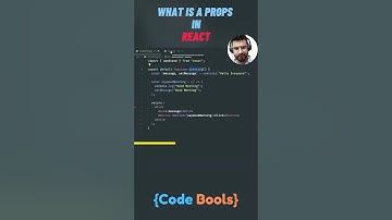 What is a props in react #reactjs  #props   #react   #shorts