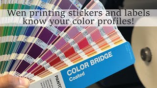 Colors, when printing stickers and labels. Difference between CMYK vs RGB Vs Pantone.