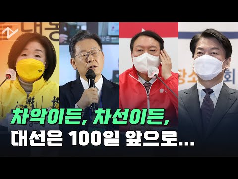 [대선 D-100]이재명은 호남으로, 윤석열은 충청으로...심상정은 안철수로?
