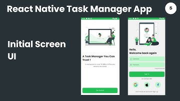 React Native Task Manager App Initial Screen UI Design | Download Free Code