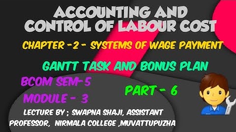 Gannt Task and Bonus Plan