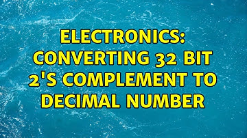 Electronics: Converting 32 bit 2