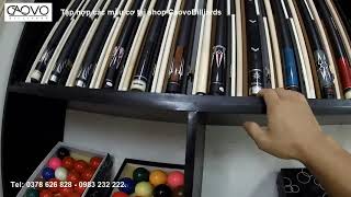 Tập hợp các mẫu cơ bi-a tại shop Caovobilliards
