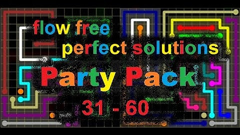 Flow Free - Party Pack - Perfect Solutions for levels 31 - 60