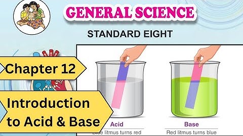 Class 8 | Science | Chapter 12 | Introduction to Acid and Base | Maharashtra board 